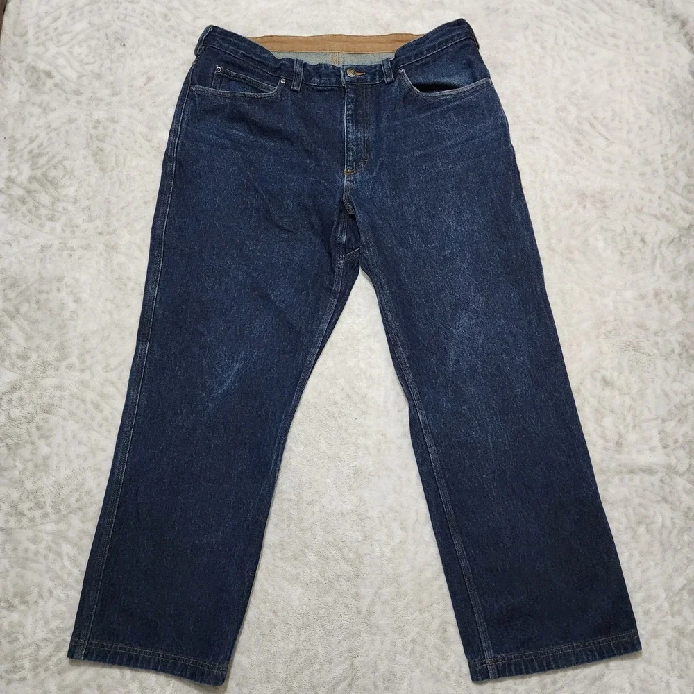 Duluth Trading Company Men's 38x30 Ballroom Relaxed Fit Jeans Straight Leg Denim